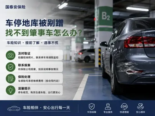 车停地库一夜多了一道划痕，肇事车却找不到：这种“无人在场事故”车险怎么处理？